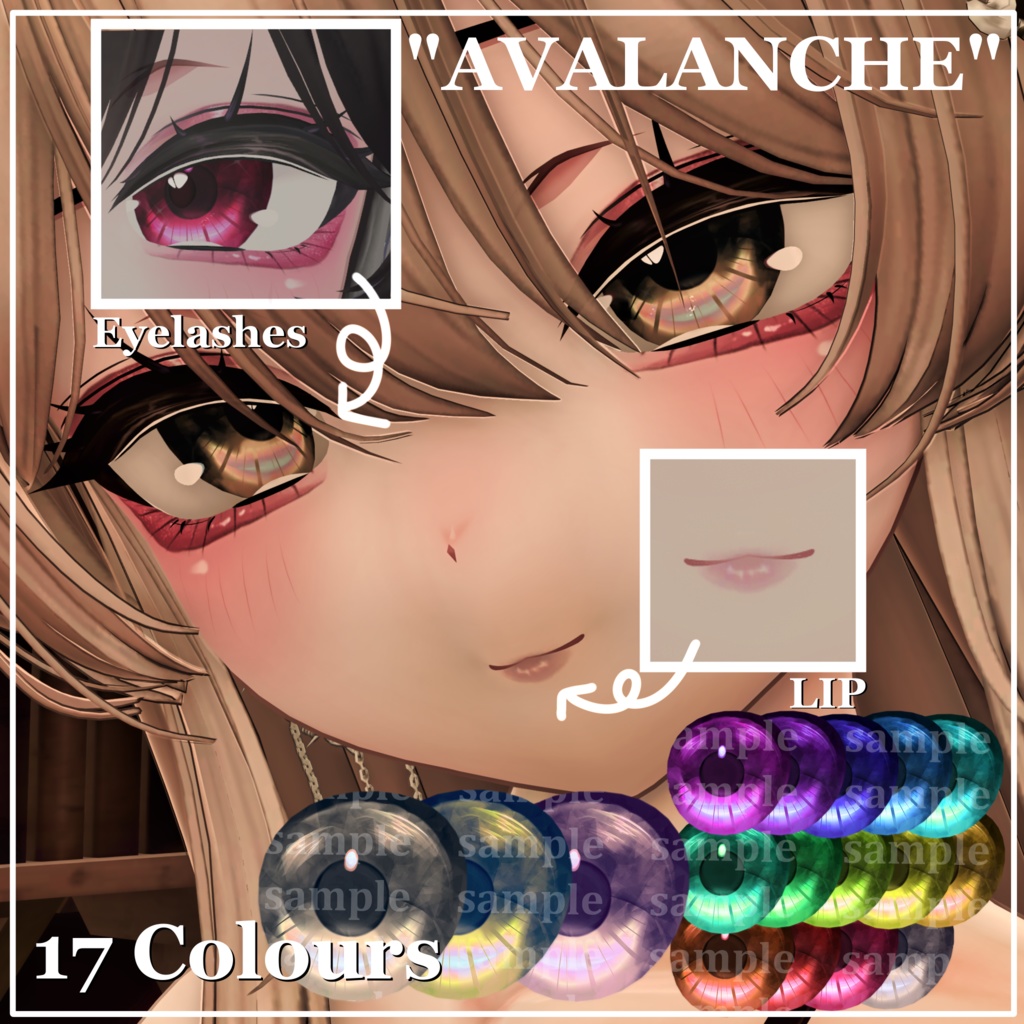 【sio しお対応】Eye Texture & Makeup [avalanche] image