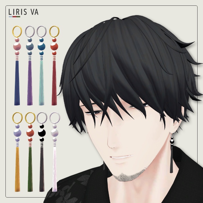 和の色「タッセル風ピアス」#LIRISVA_shop image