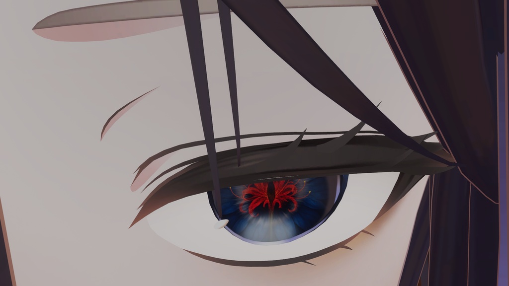 Flower Motif Eye Texture (Red Spider LilyMoonlight Beauty) image