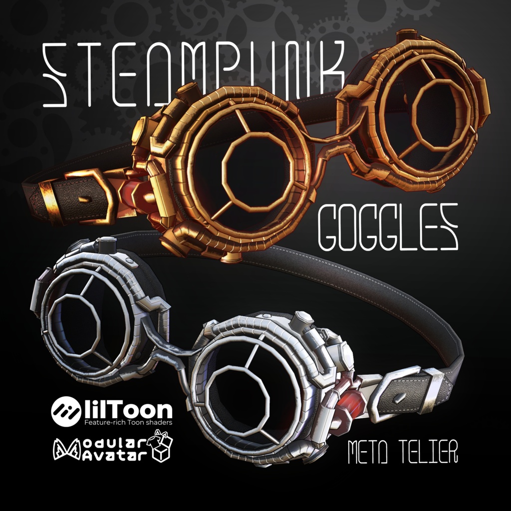 Steampunk Goggles "Bronze Vein" / Bronze Vein [META TELIER] image