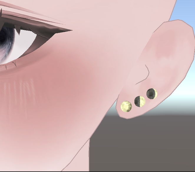 月のピアス image
