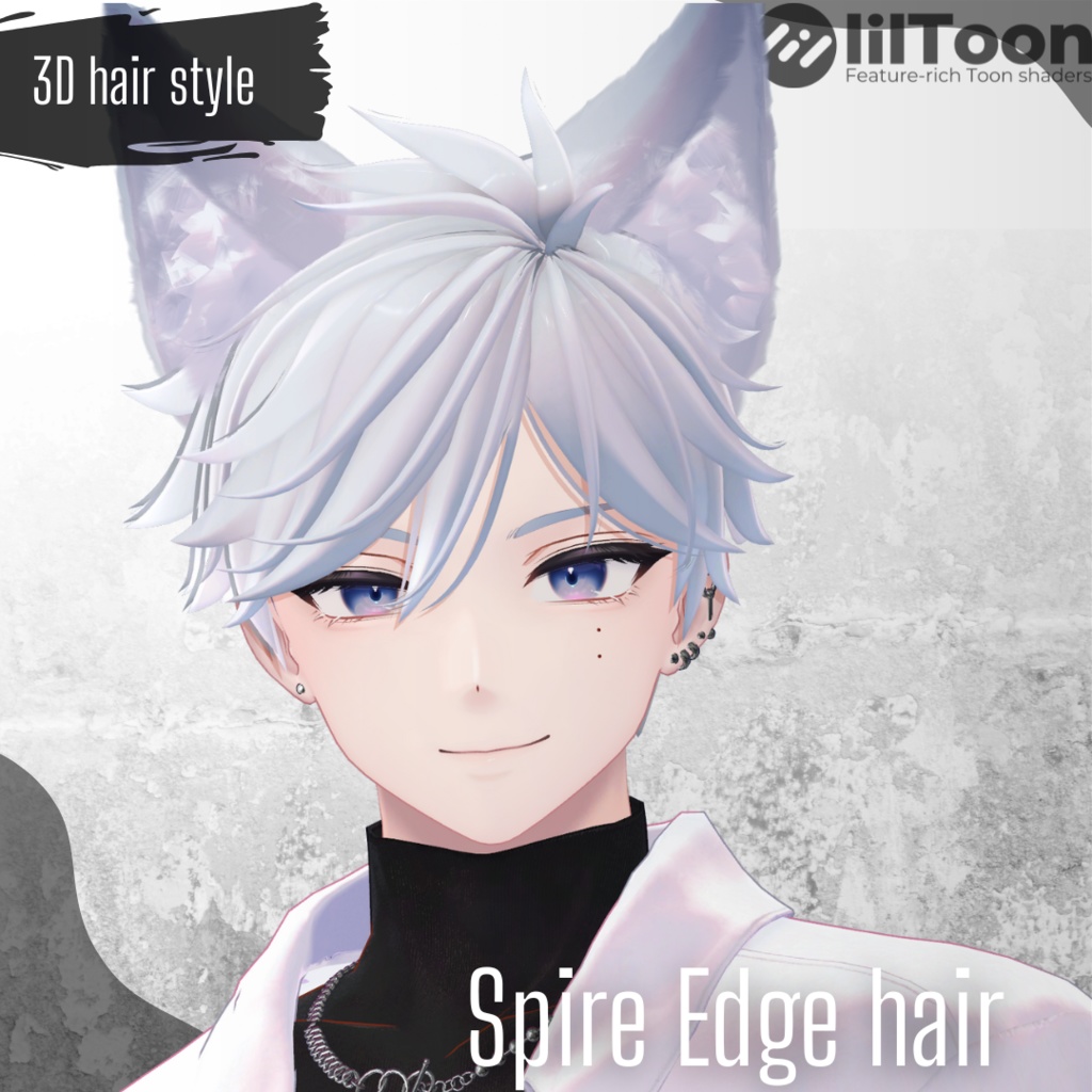 【6アバター対応】Spire Edge hair【VRchat想定】 image