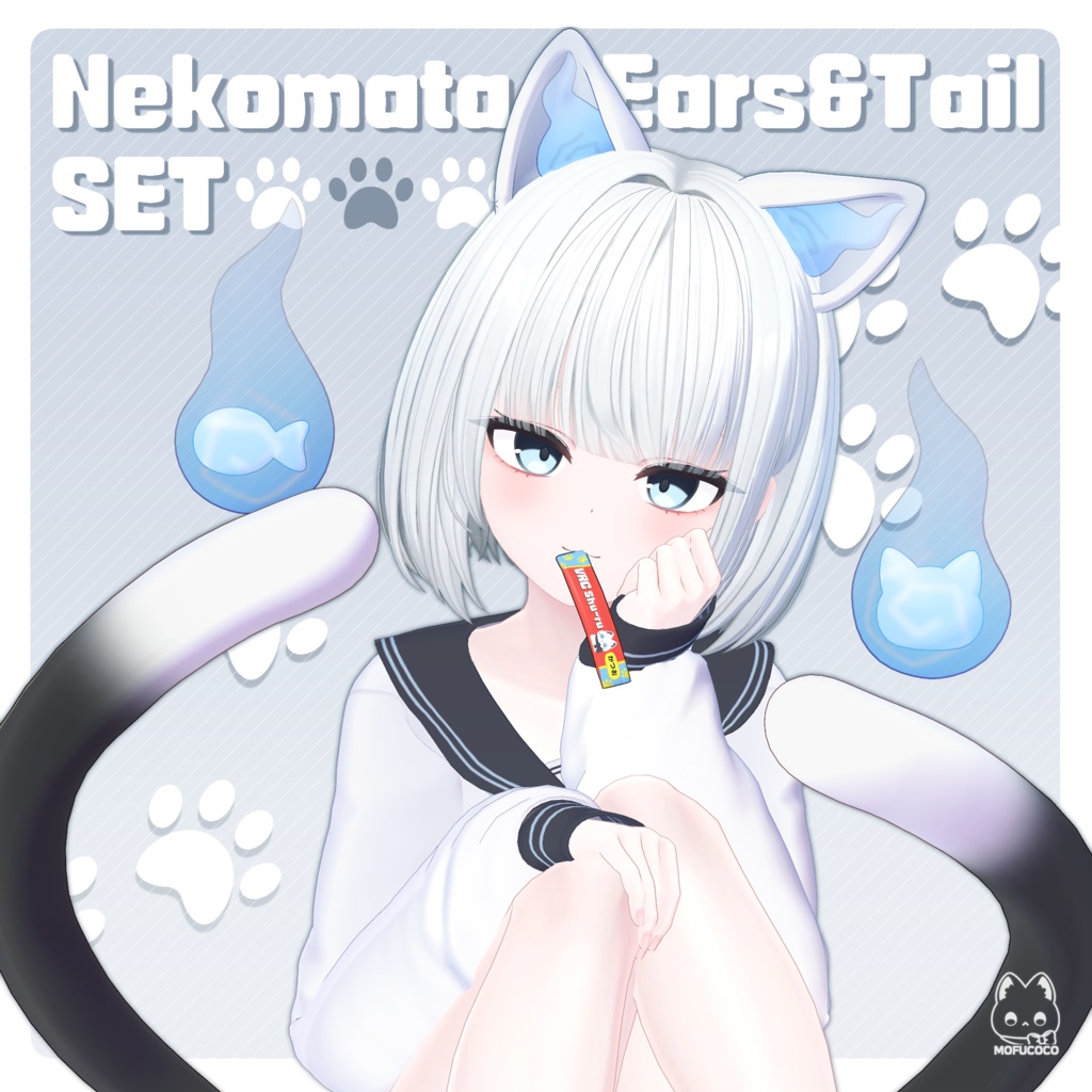 【無料/Free】 Nekomata Ears & Tail image