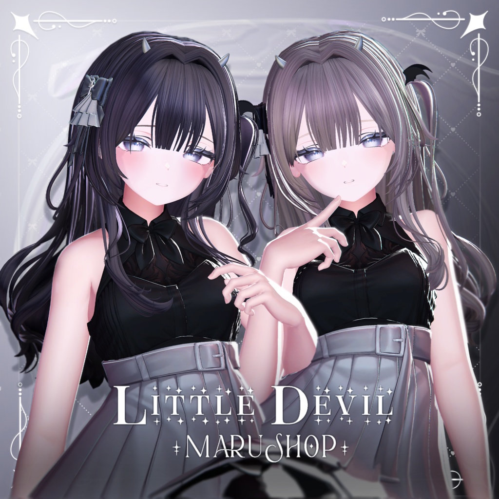 【10アバター対応】Little Devil Hair image