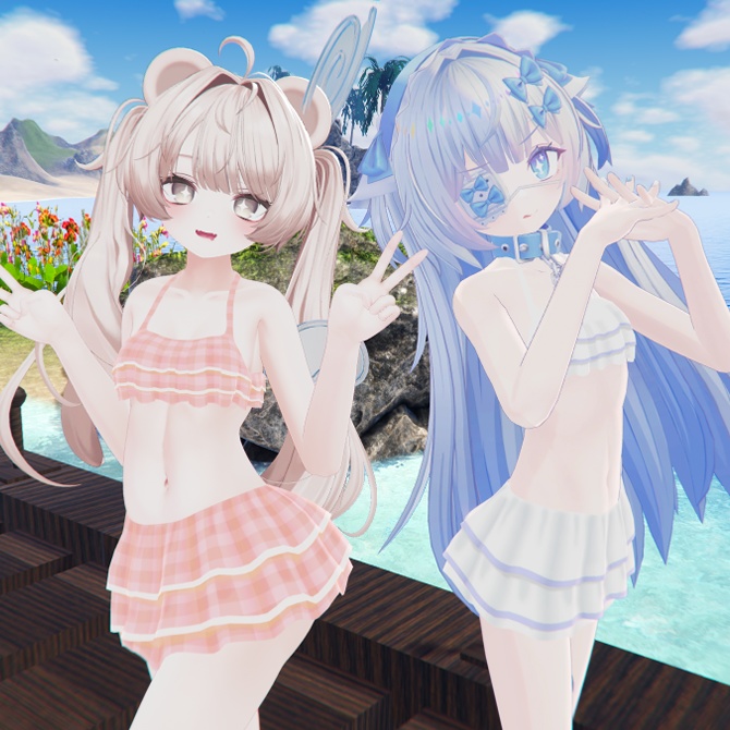 【あのめあ＆ミルフィ用】フリルな感じの水着 image