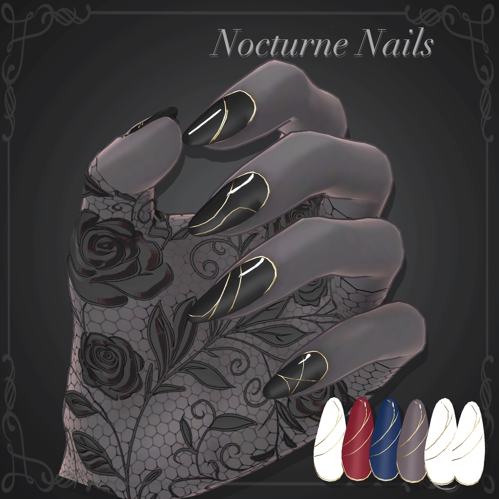 【豺狼】Nocturne Nails－7color Set【ミルティナ】 image