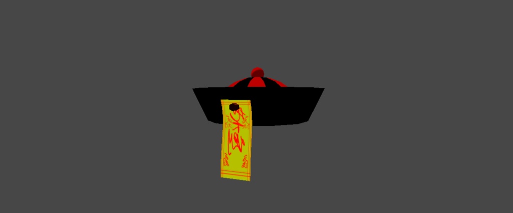 【VRC想定】キョンシーの帽子（無料） image