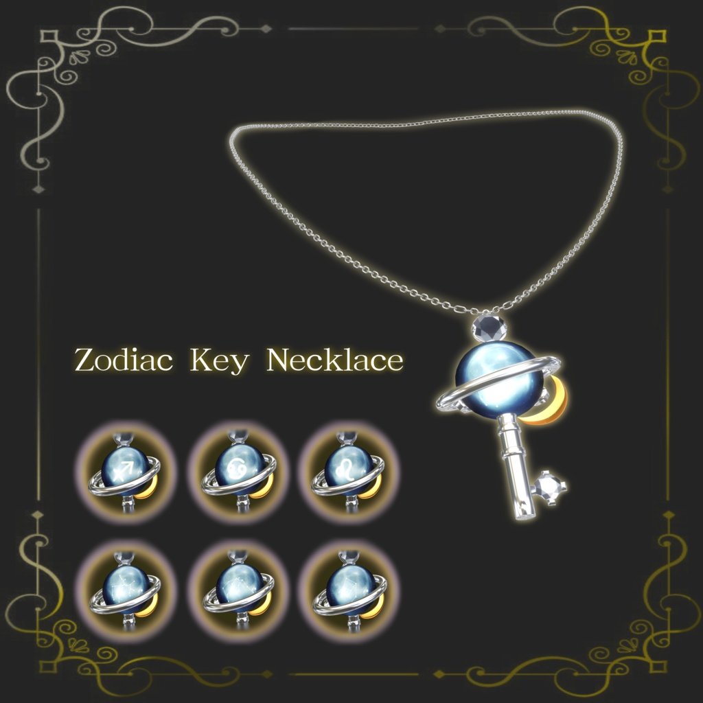 Zodiac Key Necklace image