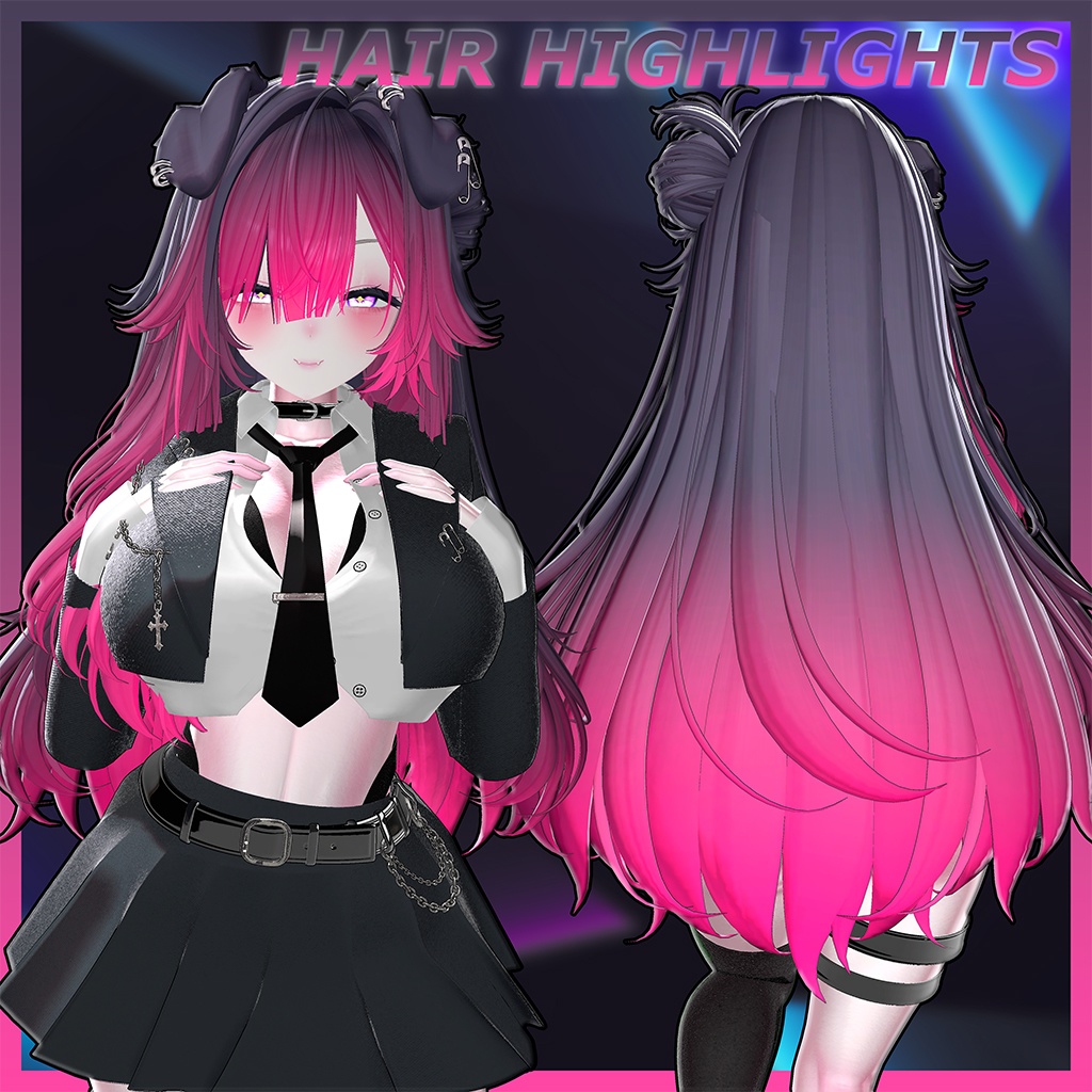 101 Dalmatian bunz Hair Highlights Texture 【VRC Hair Texture - GLAY Unknown】 image