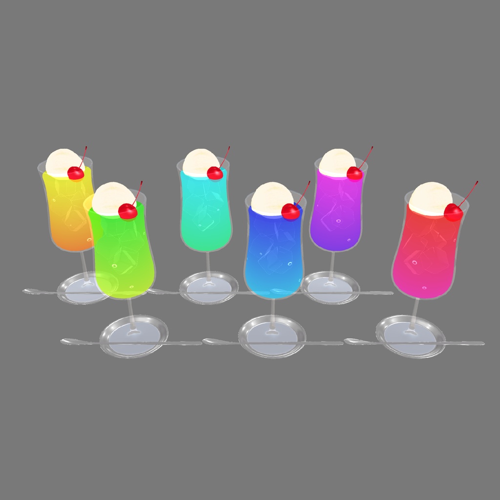 気泡が動くクリームソーダ image