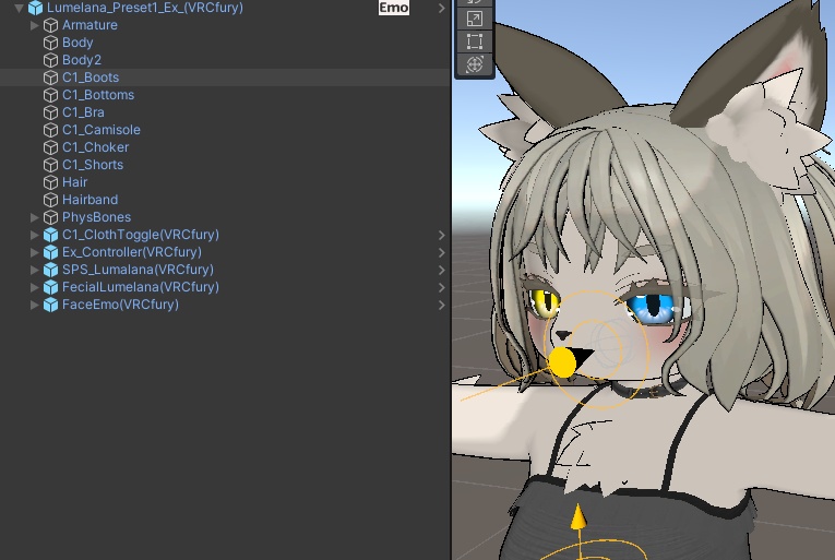 Lumelana用VRCfury対応Kit image
