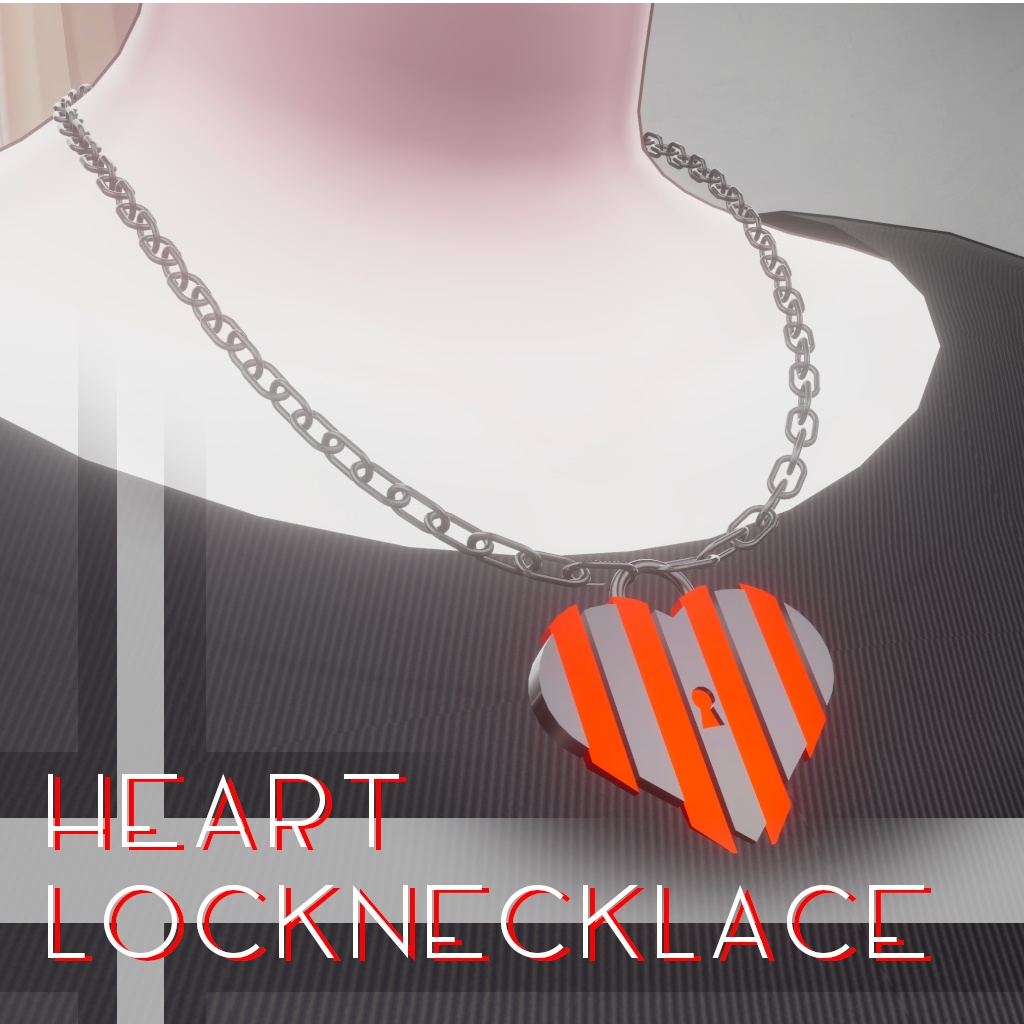 SALE  Heart Lock Necklace image