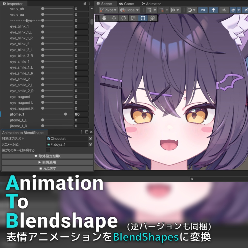 Animation to BlendShape image