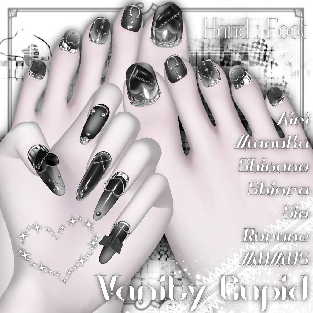 【8アバター対応】Vanity Cupid : Hand&Foot Set image