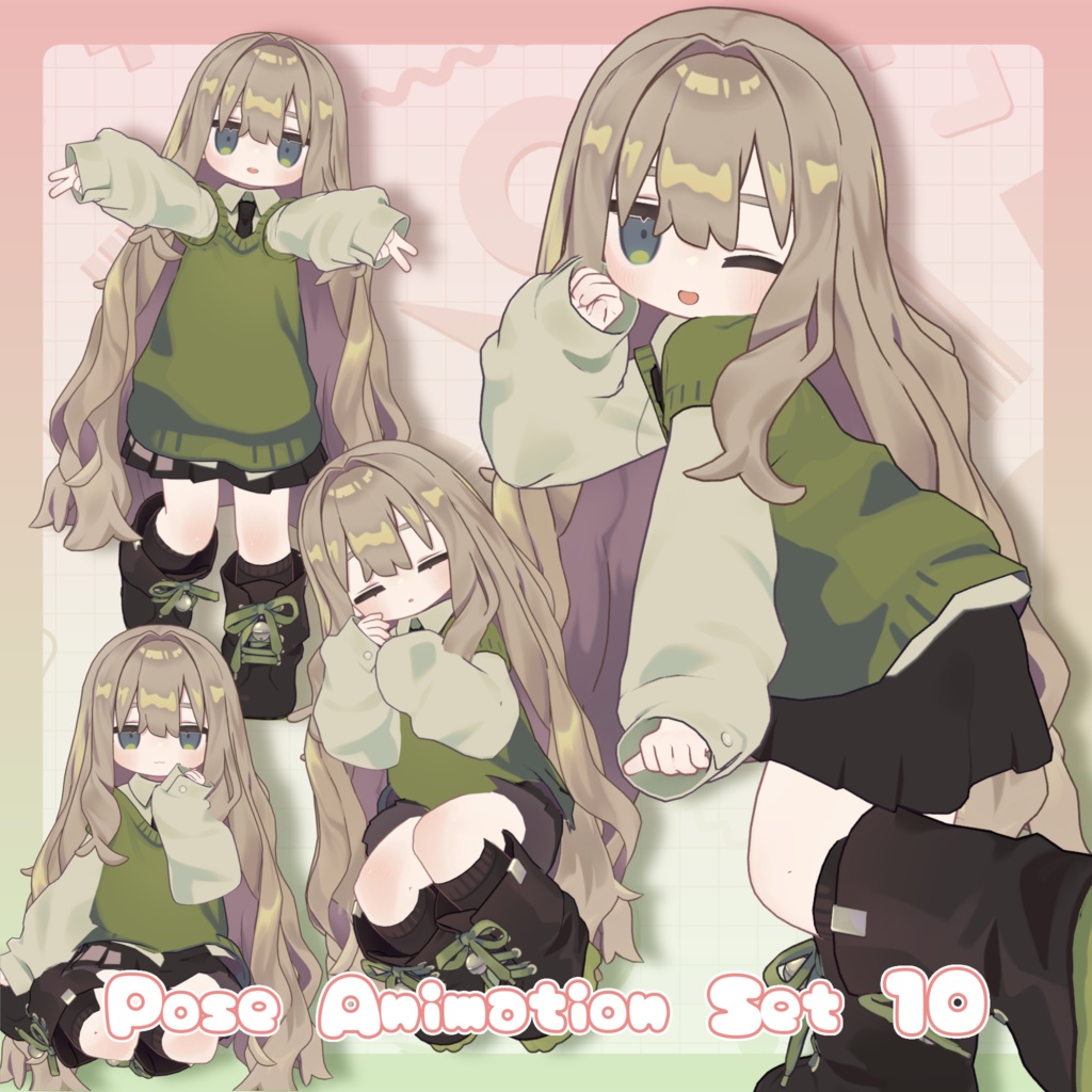 Pose Animation Set 10 [50 types] image