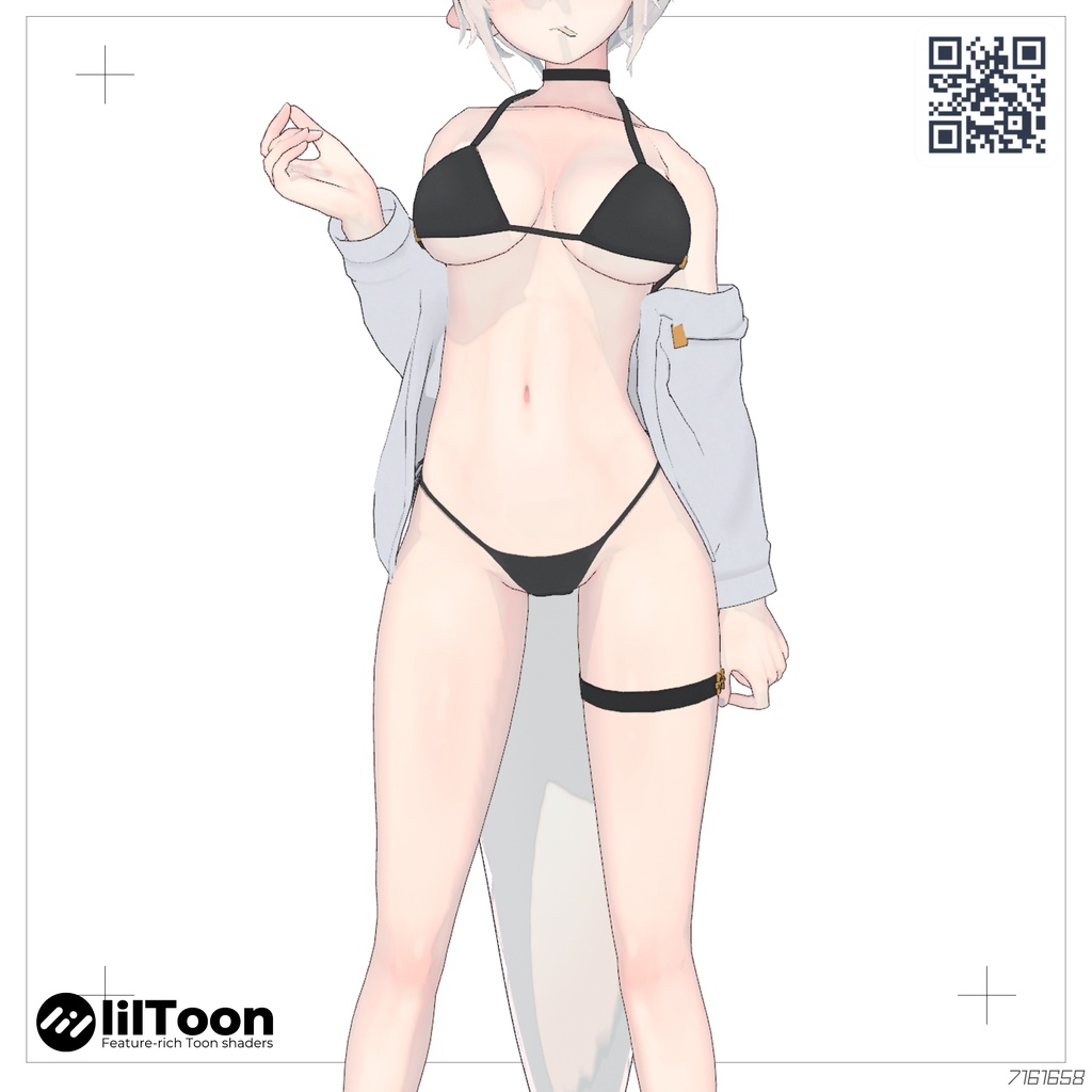 [For Yor & Anone (A0Xbody)] Simple Swimsuit Set M45 image