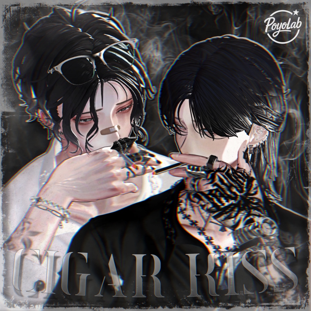 Cigar Kiss Pair Pose image