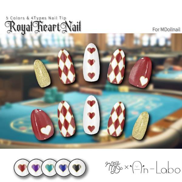 RoyalHeartNail #AnLaboV image
