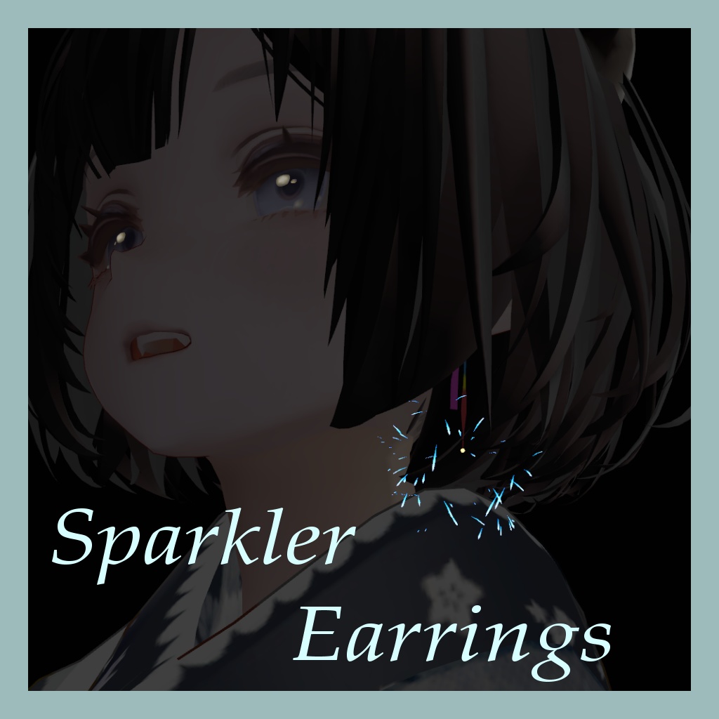 [No heat thanks to VR!] Sparkler Earrings [Fireworks] image