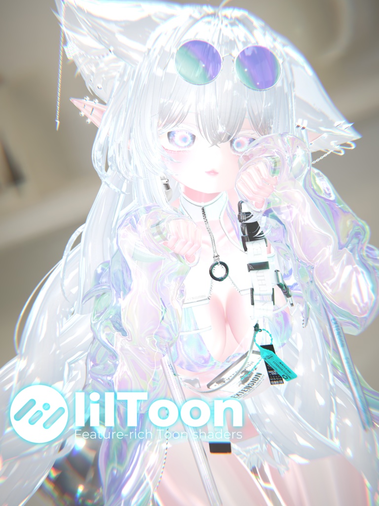 [liltoon] Gemstone & Transparency Modification Material  Crystal Kaleidoscope Preset image