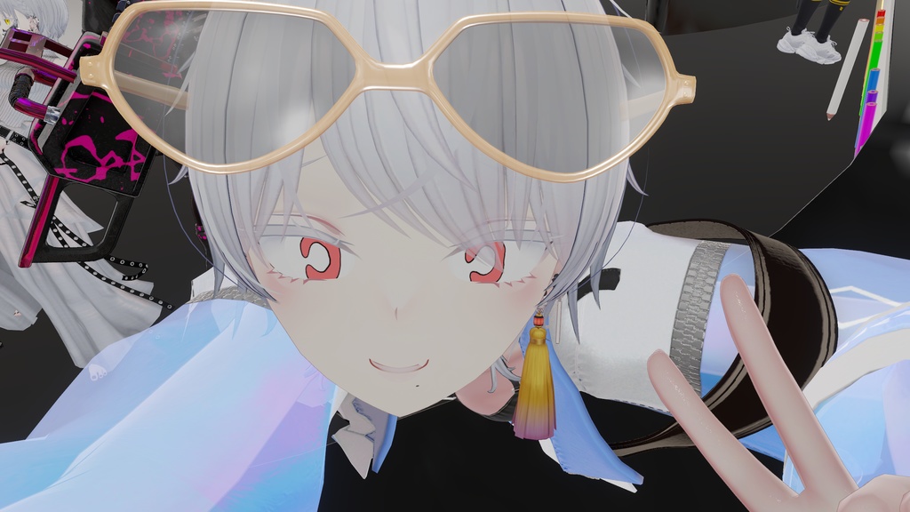 カートゥーン風くるんアイテクスチャ【ビナアちゃん対応】 image
