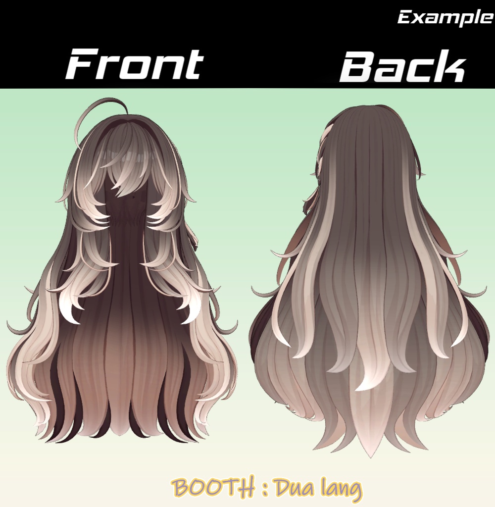 【Fluffin Hair】Mask、Main color2Texture image
