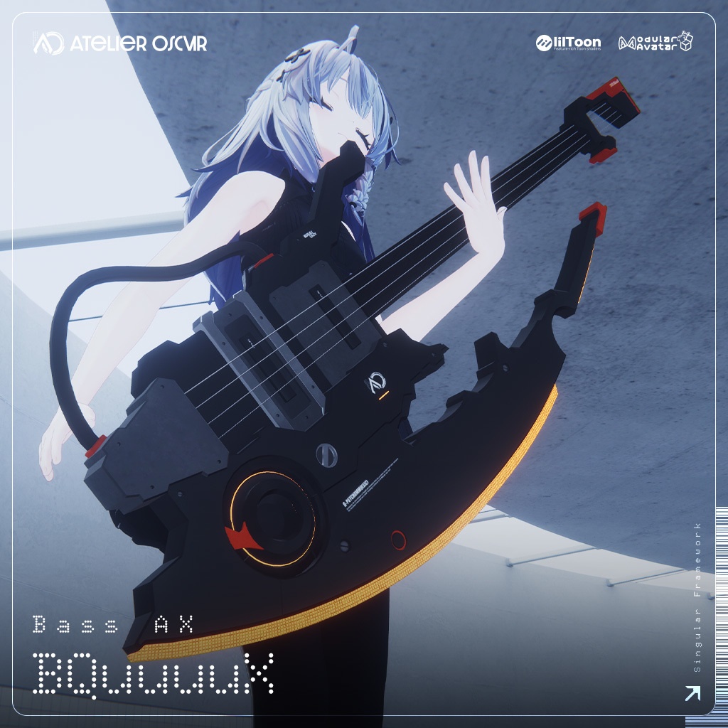 【ギミック付3Dモデル】ベースアックス - BQuuuuX - 【MA設定済】 image