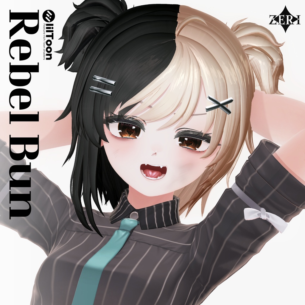 𝐍𝐨.𝟒 ✦ 𝐑𝐞𝐛𝐞𝐥 𝐁𝐮𝐧【VRC Hair】#ZERI_booth image