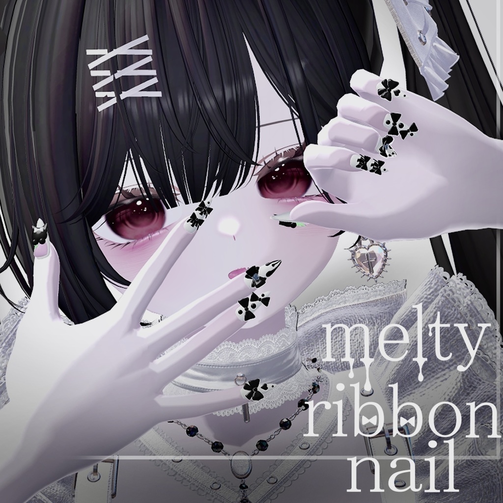 Melty Ribbon Nail image