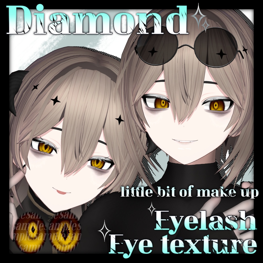 【リンフェイ : Rinfei_RE】 💠Diamond（Rinfei）RE eyelash + Eye texture + Make up💠 image
