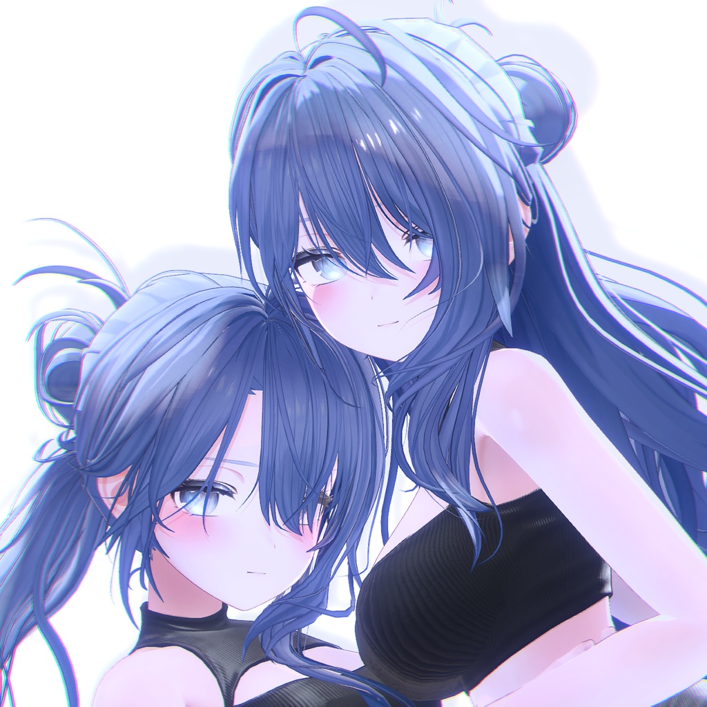 お団子ポニーテール image