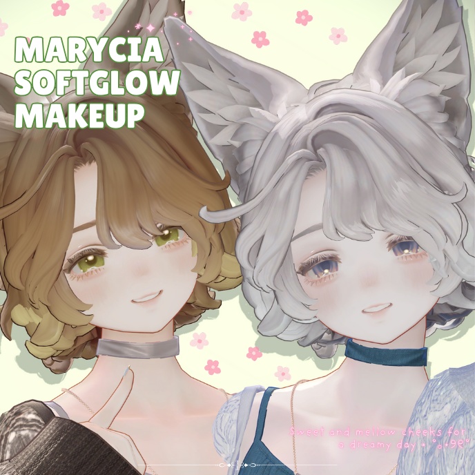 【Marycia專用】ほわキラメイク Softglow Makeup | (PNG/PSD) image