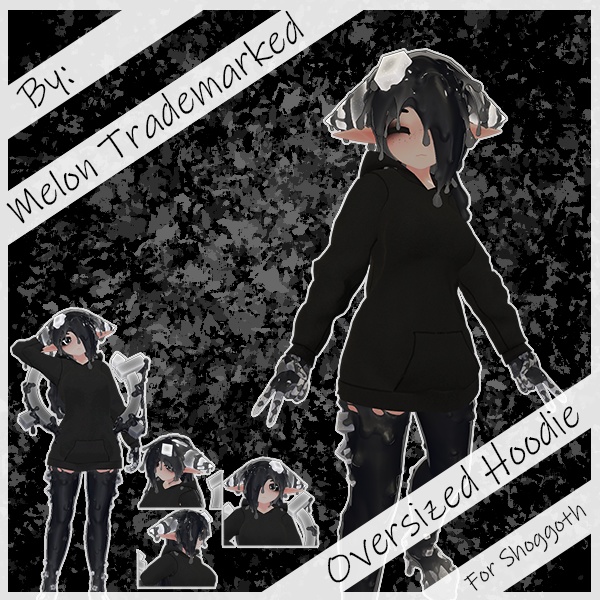 Oversized Hoodie - Shoggoth/Goona [VRC] image