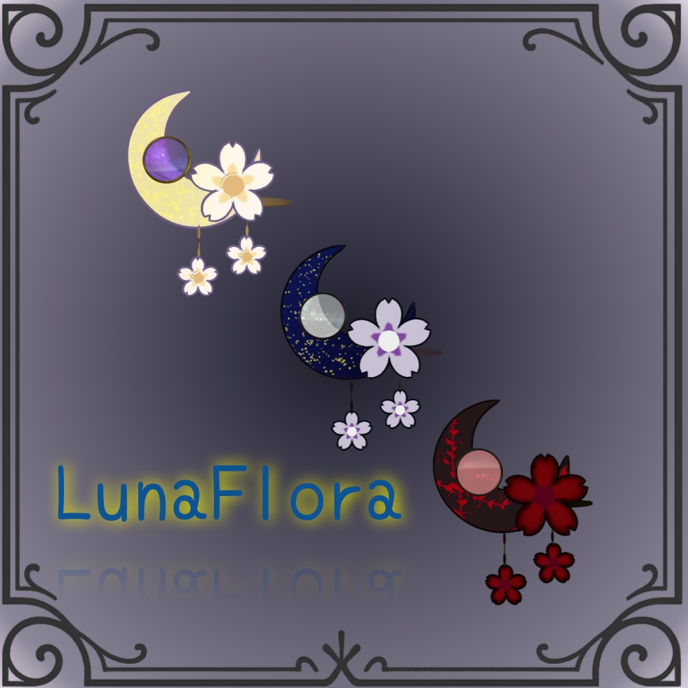 【無料/free】LunaFlora（ヘアピン）【VRC】 image