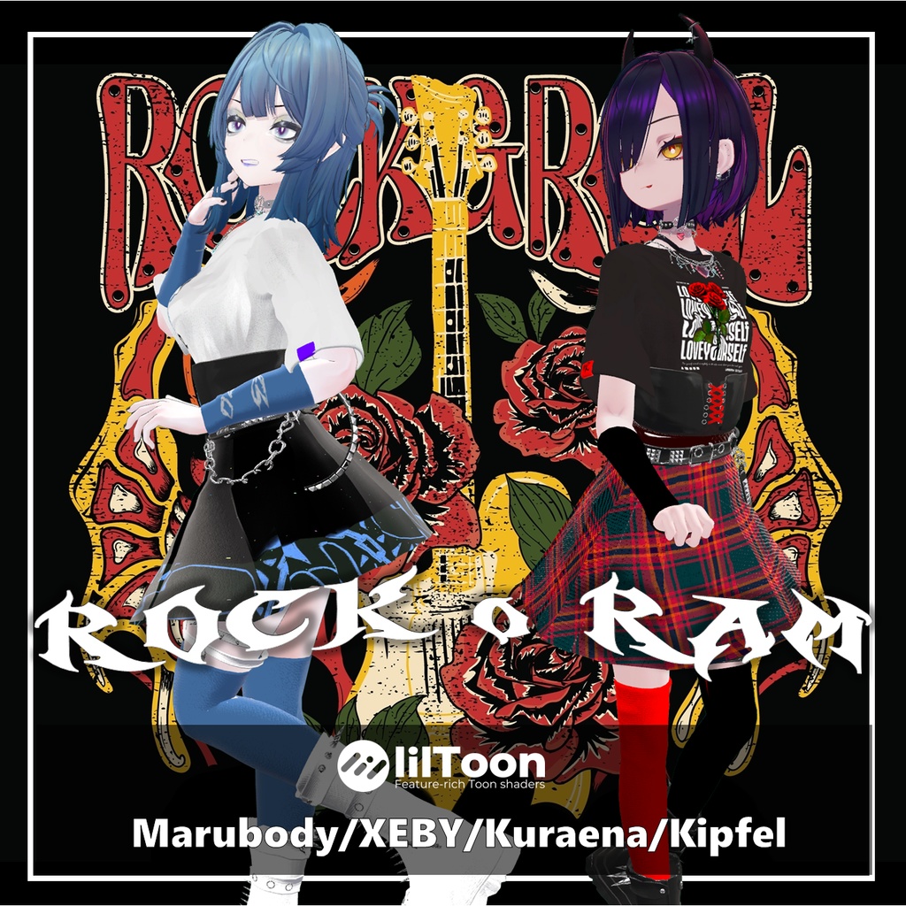 【VRCHAT】⚡ROCK o RAM🎸【Marubody/XEBY/キプフェル/クラエナ対応】 image