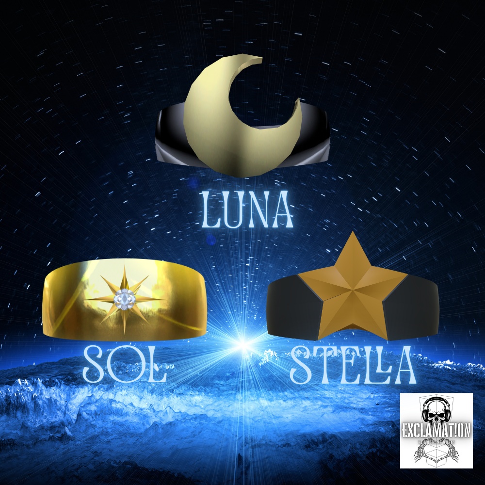 【無料】Celestial Trineシリーズ【リング3本セット】 image