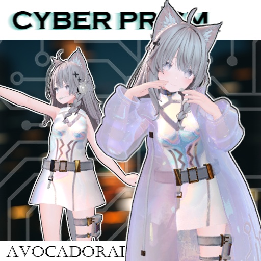 【13色、5アバター対応】CYBER PRISM（VRC用衣装） image