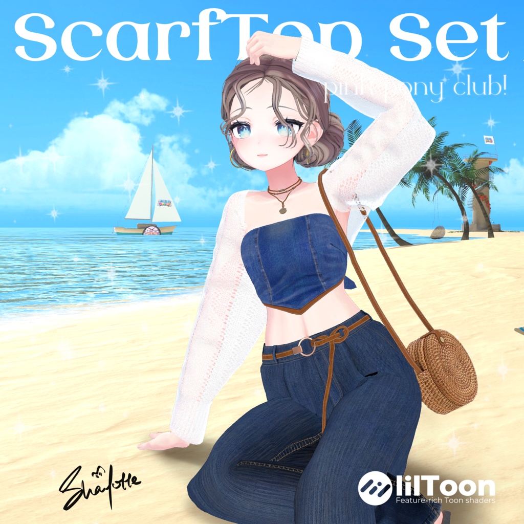 [6 Avatars] ScarfTop Set image