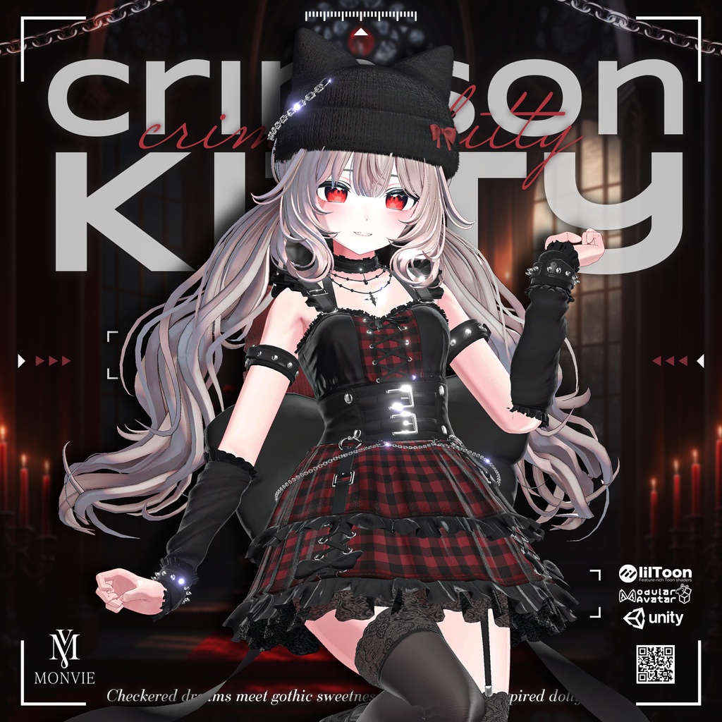 【VRC衣装】 Crimson Kitty  【15 AVATAR】 image