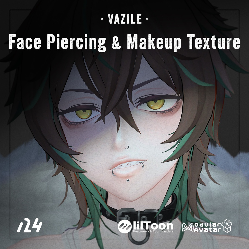 Face Piercing & Makeup Texture for VAZILE image