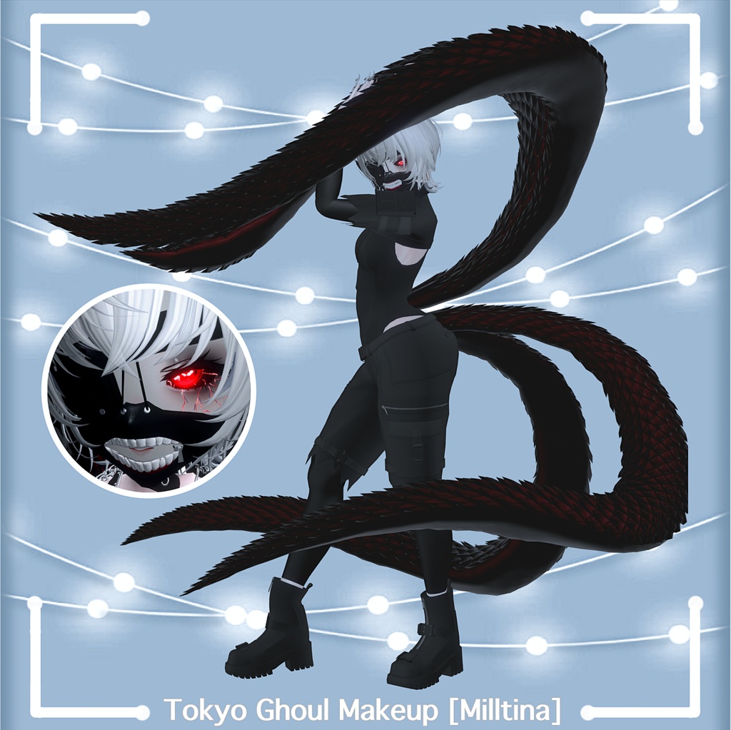 [K'C] ~ TokyoGhoul Makeup + BLENDSHAPE🩸✨ [MILLTINA Only] image