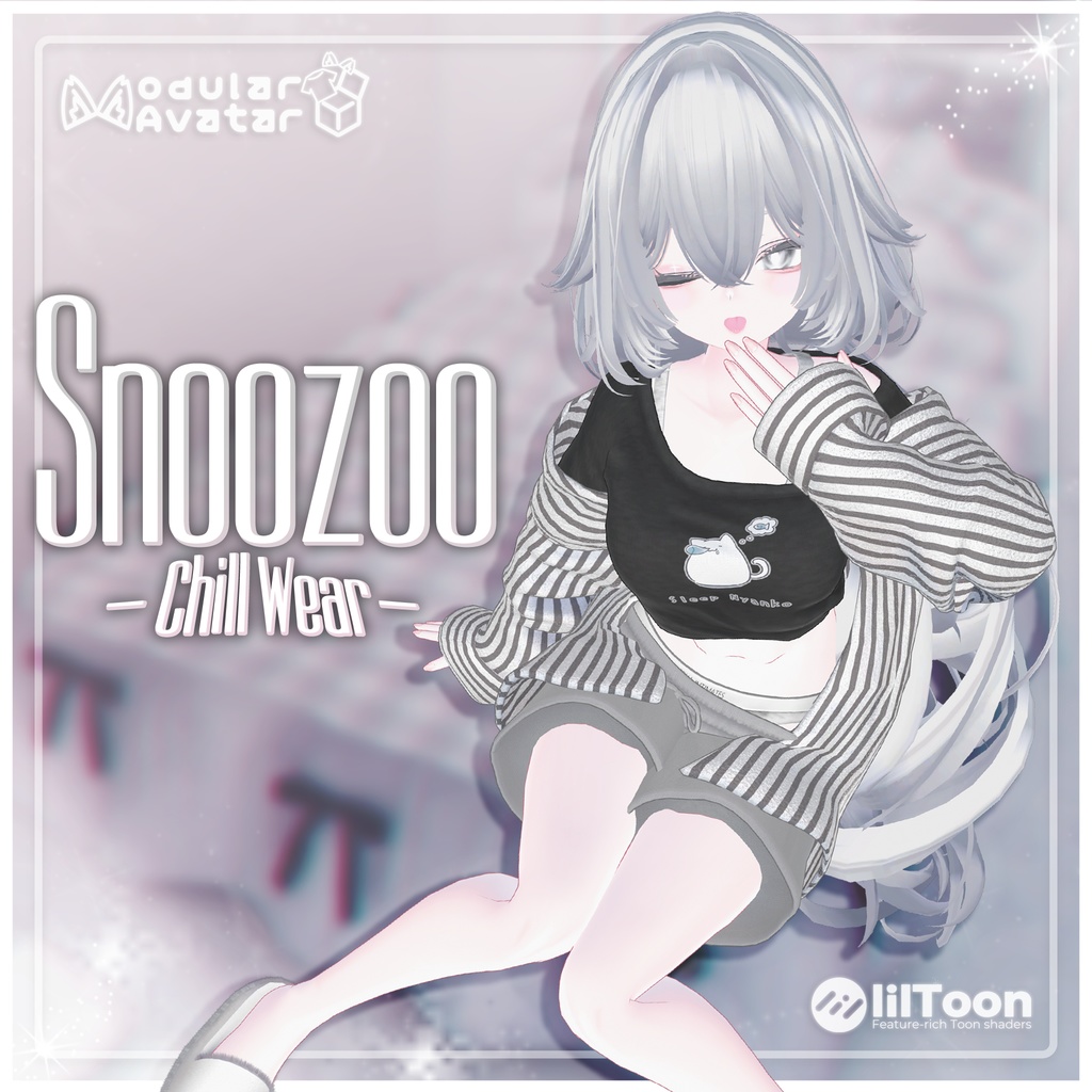 【9アバター対応】Snoozoo ‐Chill Wear‐ たくし上げギミック付き♥ 【MA対応】 image