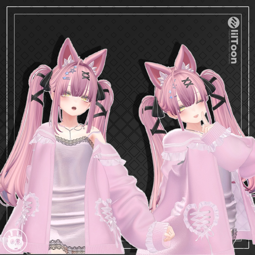 Daily change twin-tail, twin-tail style image
