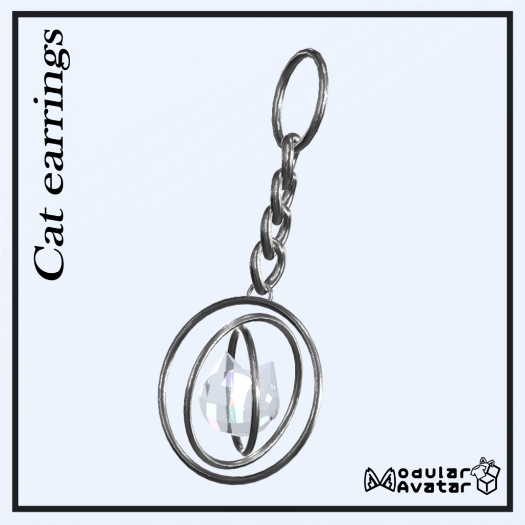 【MA対応】Cat earrings　汎用　アニメーション付き image