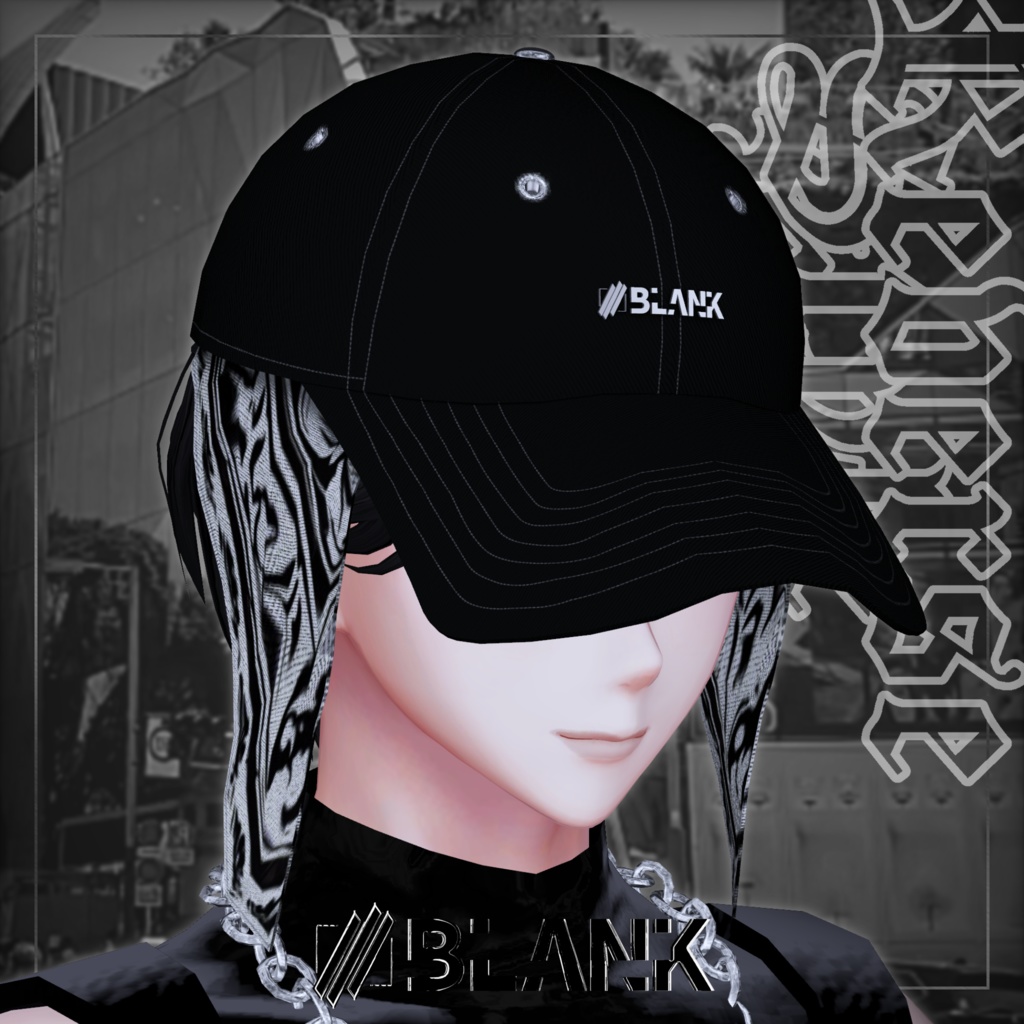 BLANK-Bandana Style フェザーヘアー＆キャップ【水瀬,狛乃,墨惺 MA対応】 image