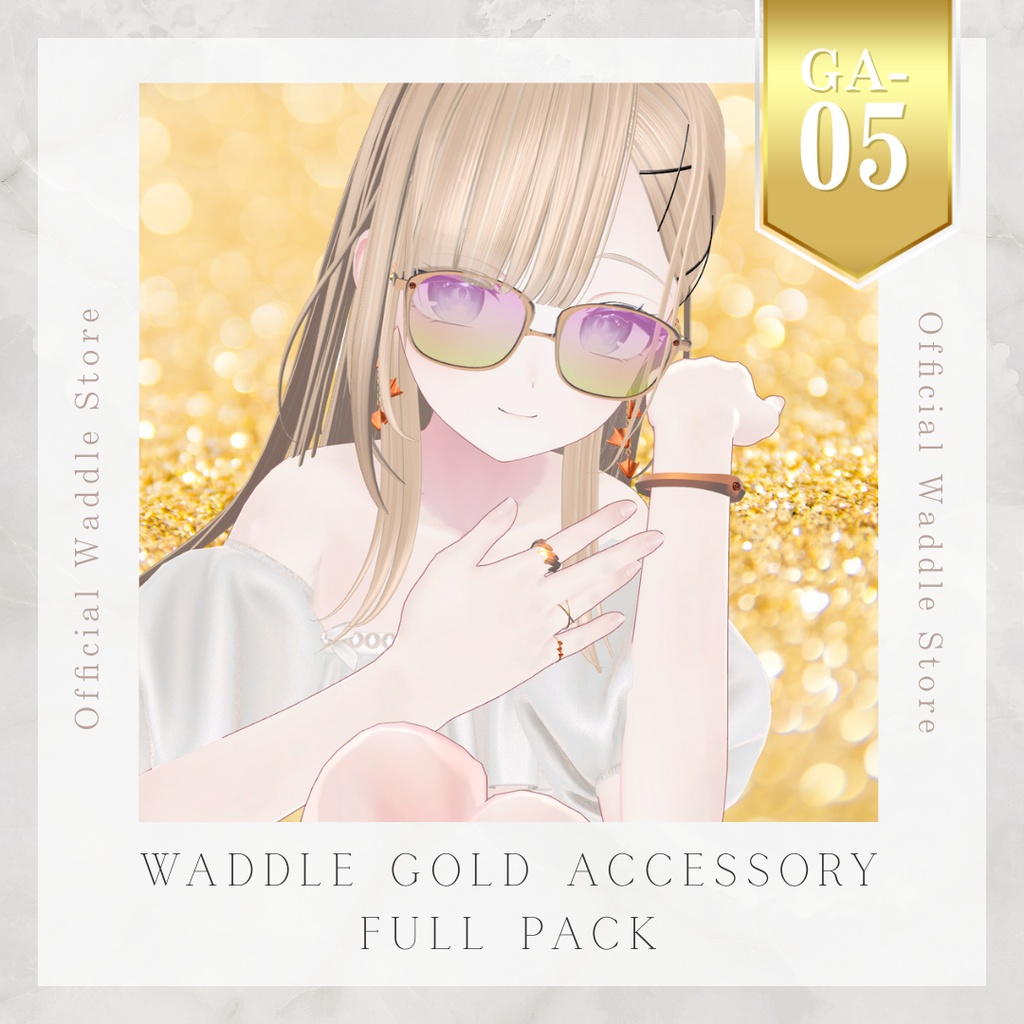【汎用】Waddle Gold Accessory Full Pack 𓂃𓂂ꕤ*.ﾟ [GA-05]  image