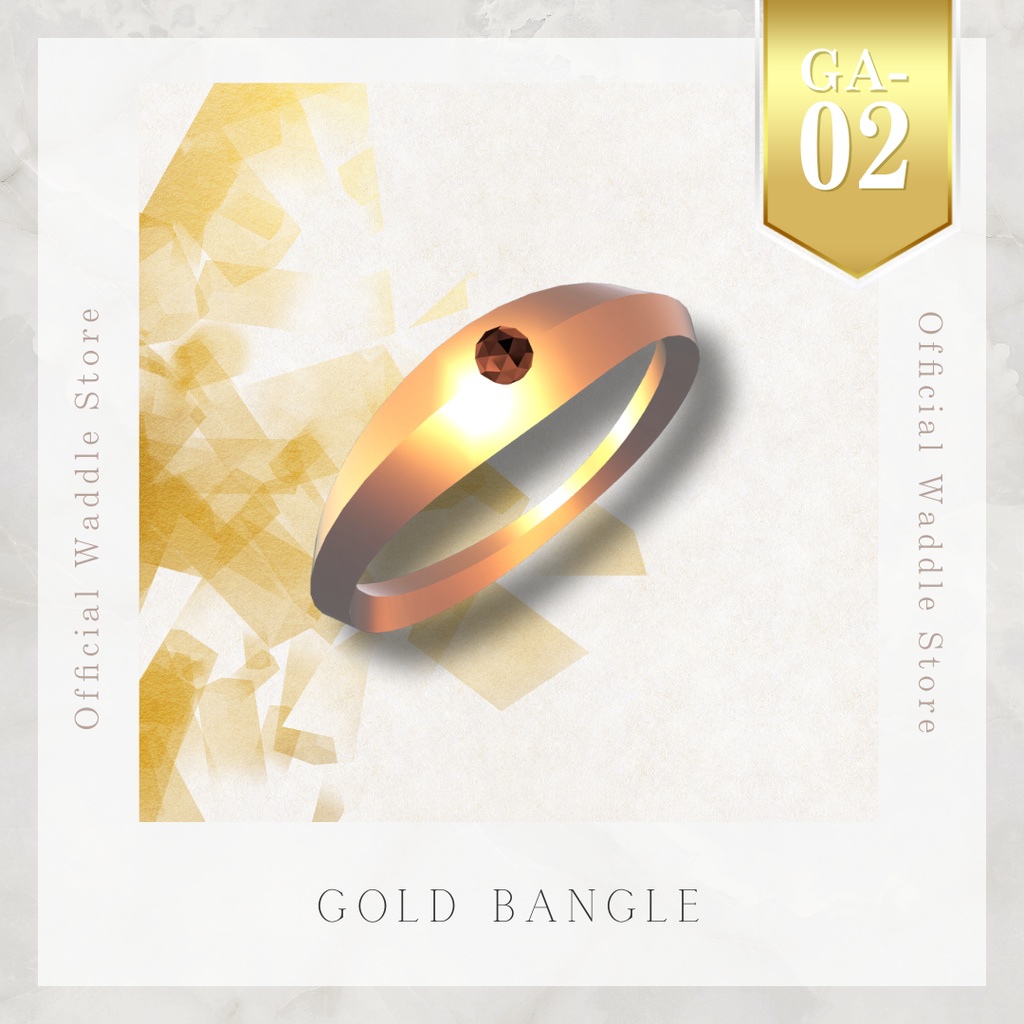 【汎用】Gold Bangle [GA-02]  image
