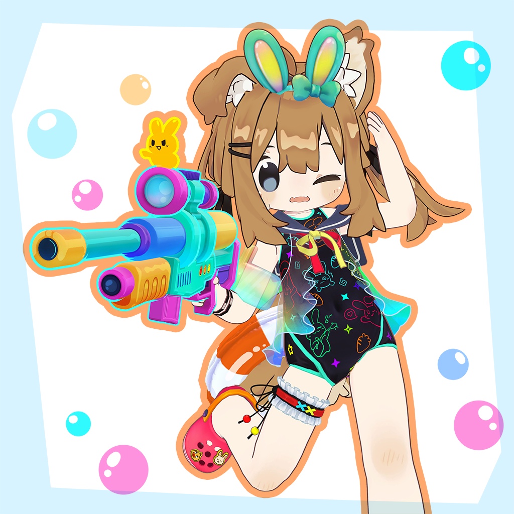 Soda Rabbit Swimsuit [Kipfer * Mamemihana] image