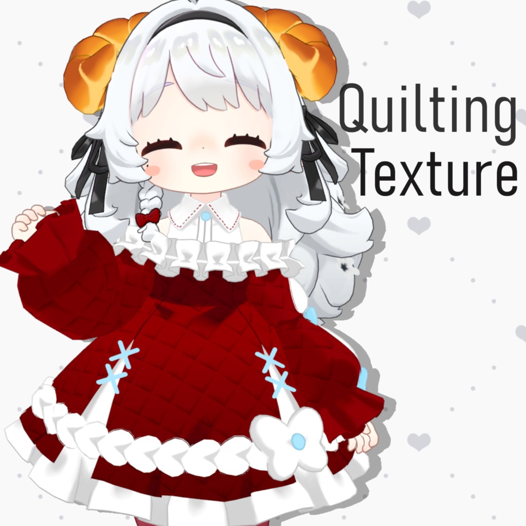 【コロネ専用】デフォルト衣装用テクスチャ-キルティング- image