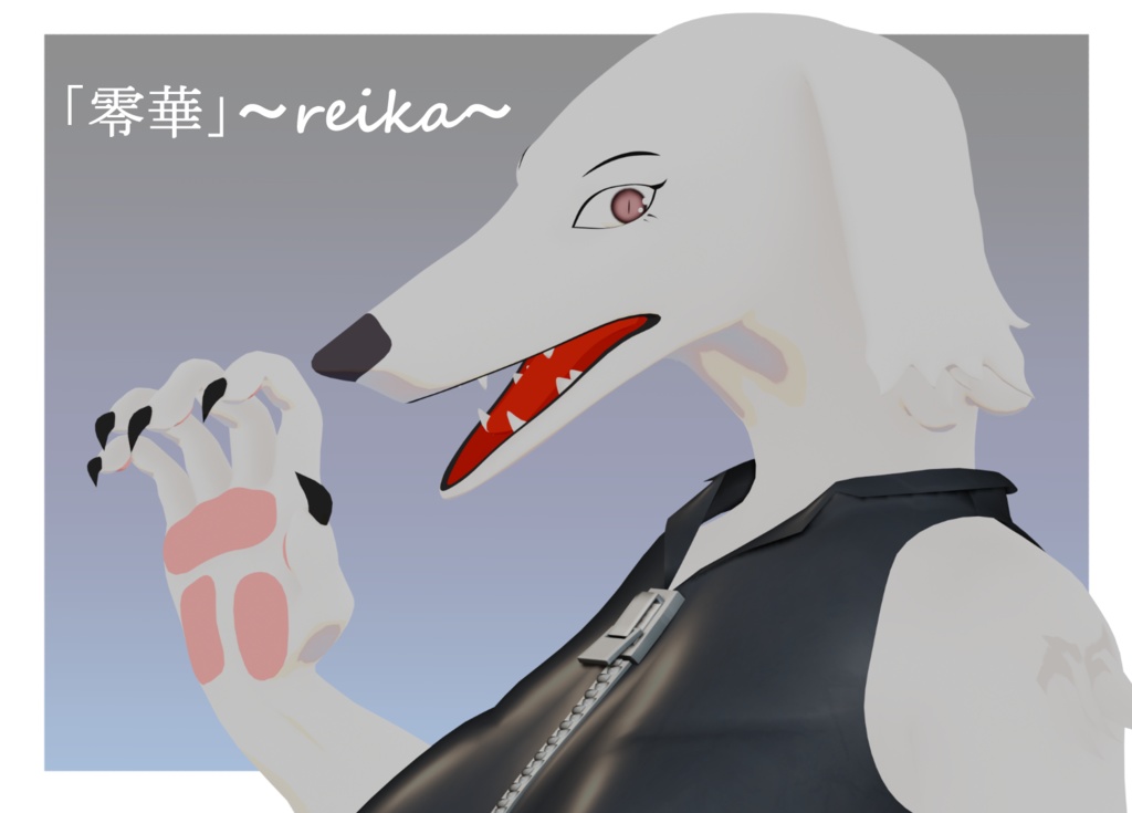 VRchat用メスケモアバター「零華~reika~」 image